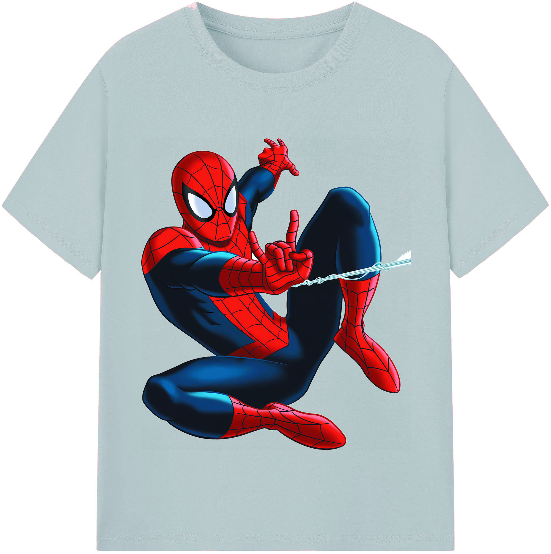 （画像用） Spider Man スパイダーマン 綿100％半袖Tシャツ（フロントプリント）